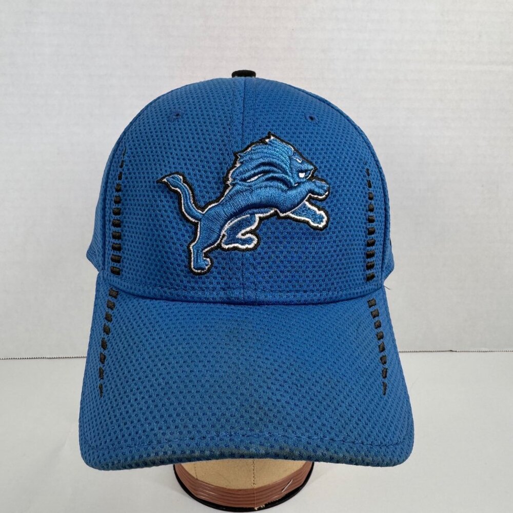 Detroit Lions Football Mens Hat New Era 39Thirty Baseball Cap Med Large